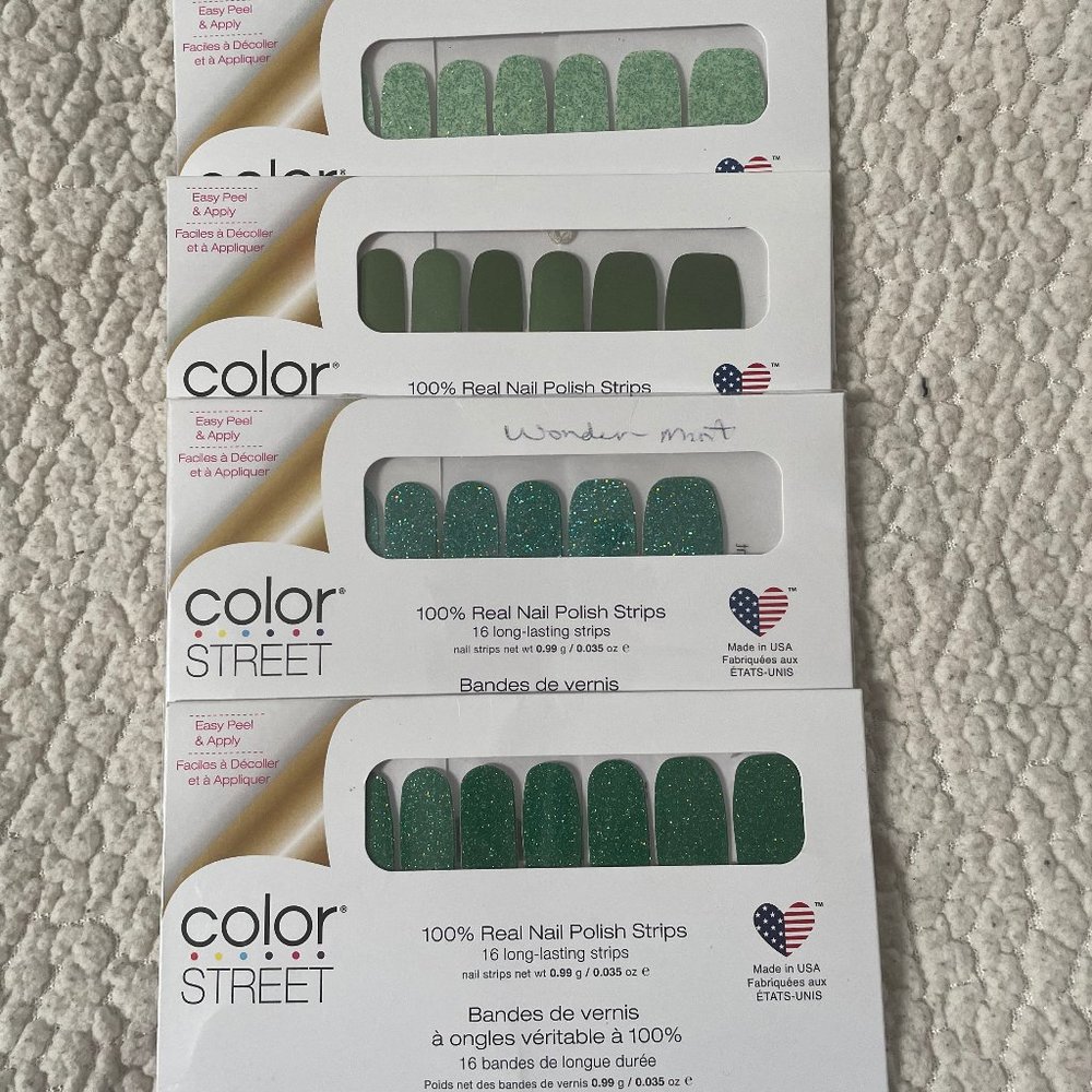 RETIRED COLOR STREET NAIL POLISH STRIPS BUNDLE - GREENS